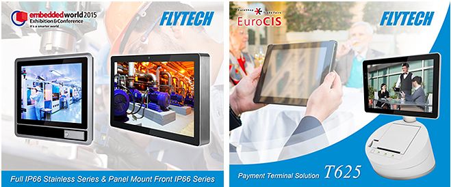 Flytech Technology Exhibits New Payment-Enabled POS System and Industrial Panel PC Series in EuroCIS and Embedded World
