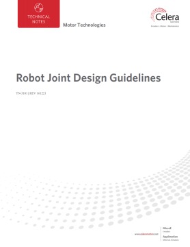 Robot Joint Design Guidelines