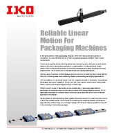 Reliable Linear Motion For Packaging Machines