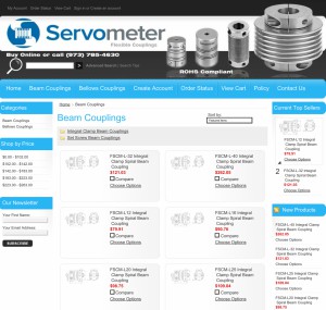 Servometer Announces Opening of New Web Store for Couplings