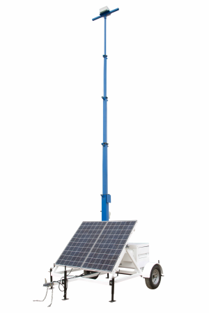 Portable Solar Powered Tower on Seven Foot Trailer