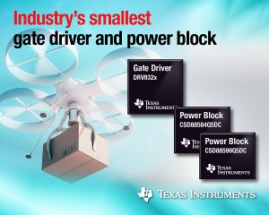 TI introduces the industry’s smallest gate driver and power MOSFET solution for motor control