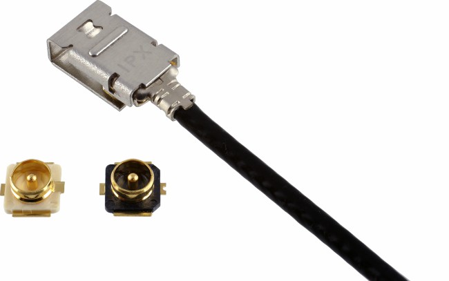 NEW RF CONNECTOR FROM I-PEX CONNECTORS IS INDUSTRY FIRST WITH BUILT-IN LOCKING FEATURE
