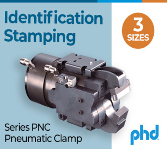 PHD Releases Series PNC Pneumatic Identification Stamping Clamps