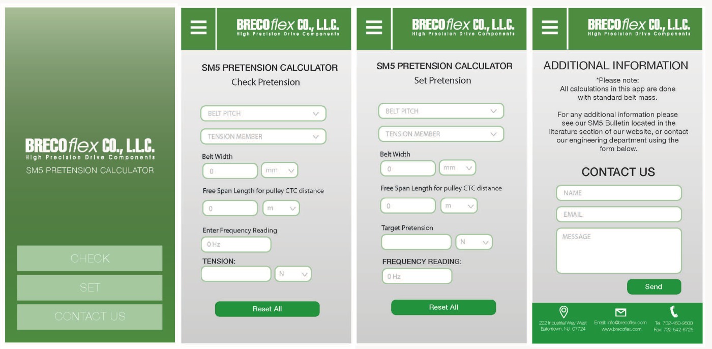 BRECOflex CO., L.L.C. Launches Mobile App for Calculating Timing Belt Pretension