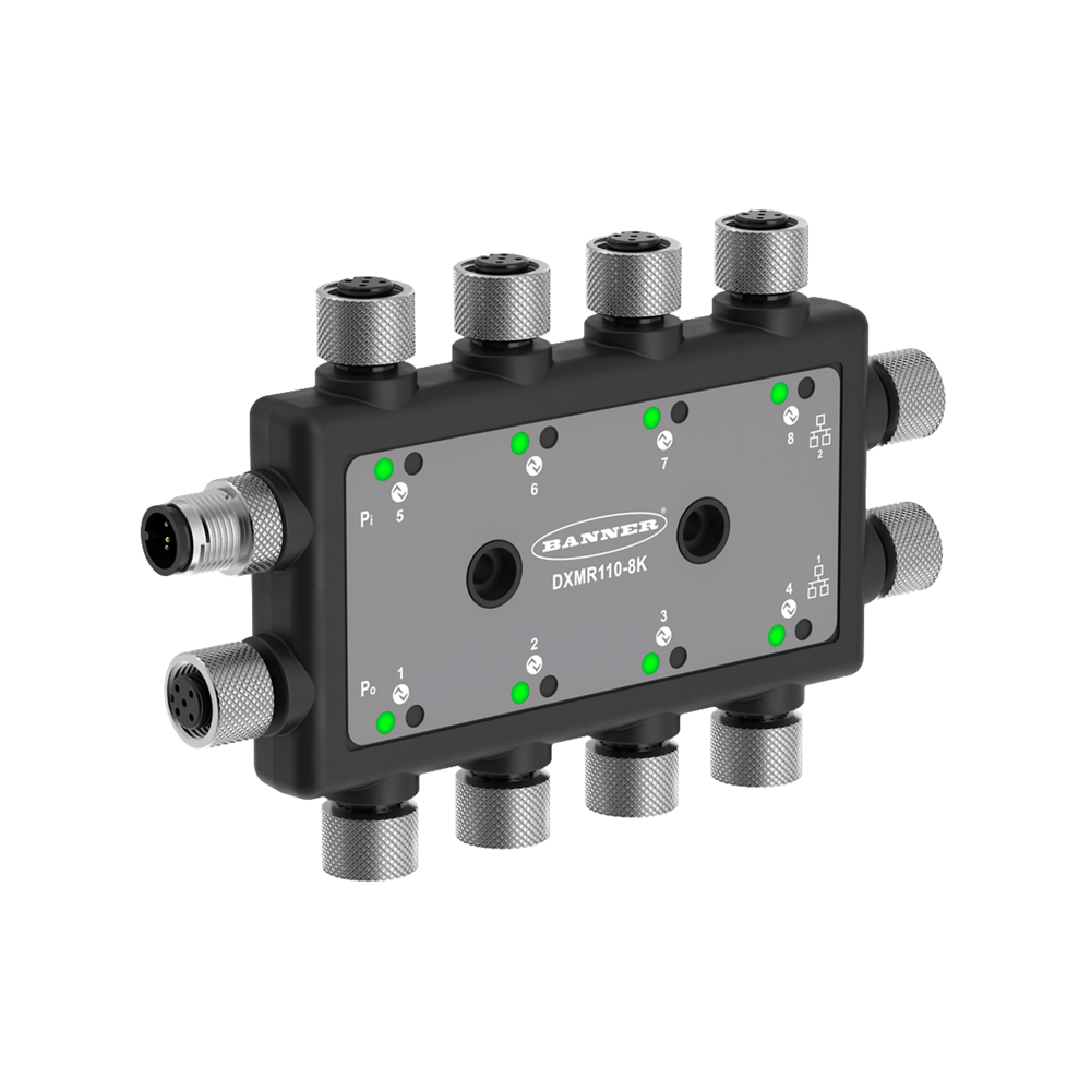 DXMR110 8-PORT IO-LINK MASTER, Powerful Edge Processing in a Lightweight, Compact Package