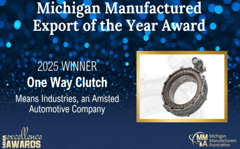 Amsted Automotive Wins Michigan Manufactured Export of the Year Award with Innovative One-Way Clutch System