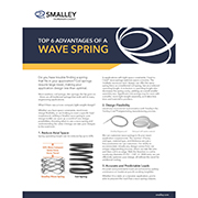 Top 6 Advantages of a Wave Spring