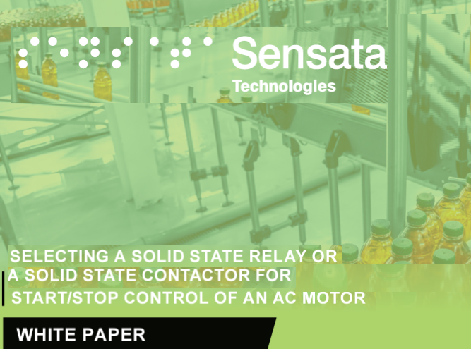 Utilizing Solid State Relays in AC Motor Control Applications
