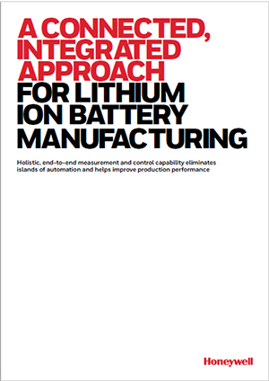 A Connected, Integrated Approach for Lithium Ion Battery Manufacturing