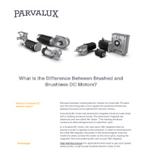 What is the Difference Between Brushed and Brushless DC Motors