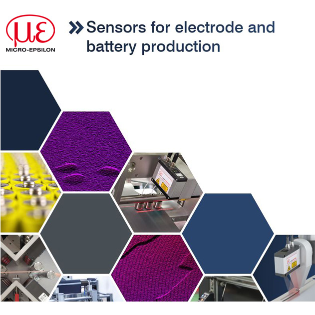 High-precision sensors in the production of electrodes and batteries
